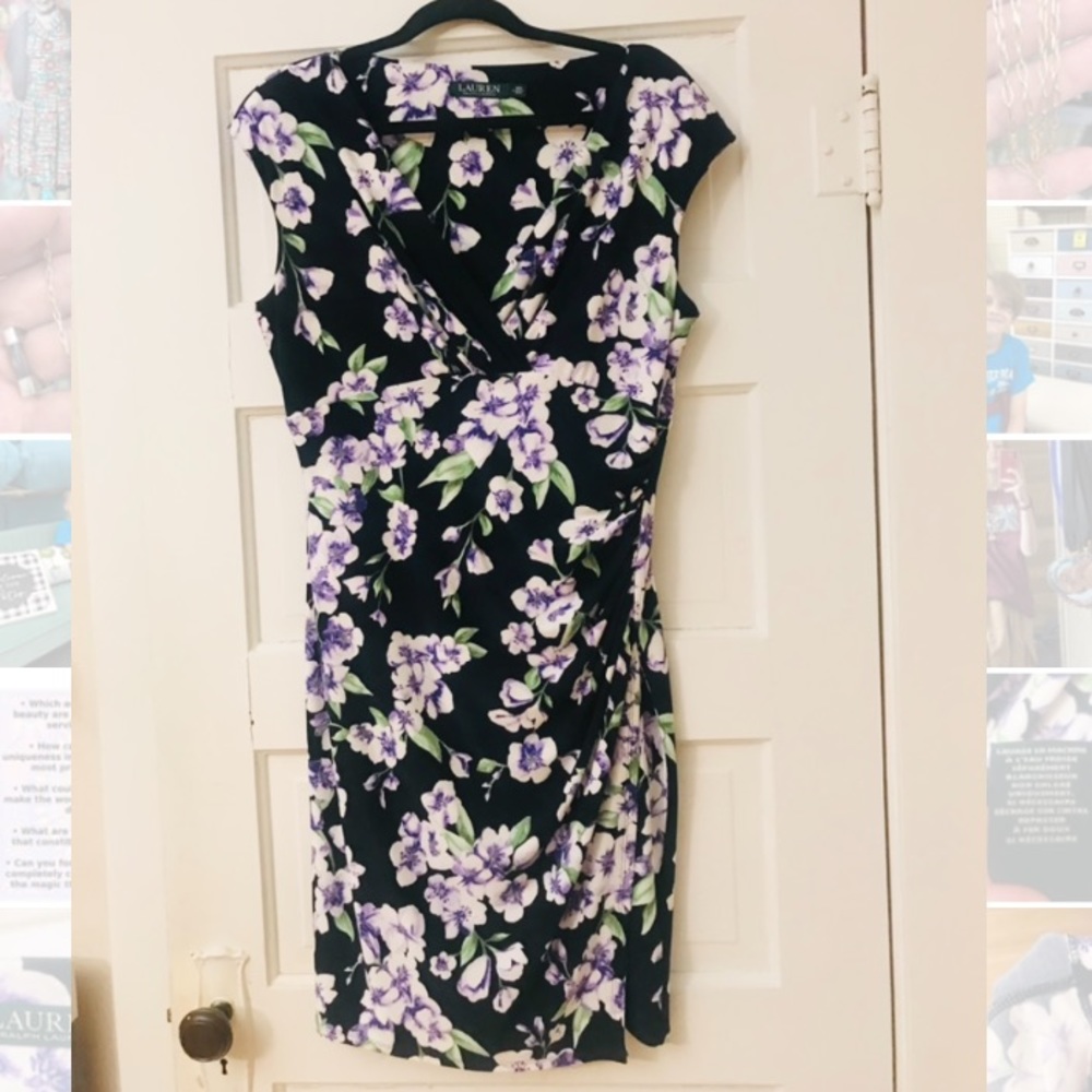 Lauren Ralph Lauren Floral Dress Sz 14